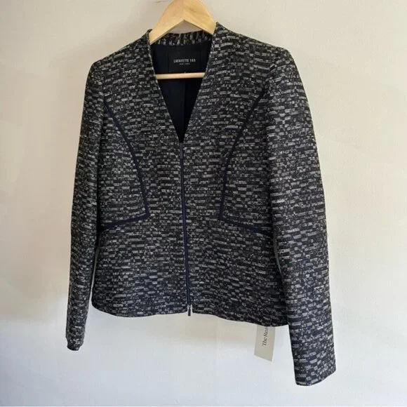 Lafayette 148 Tweed Pattern Jacket - Picture 9 of 10